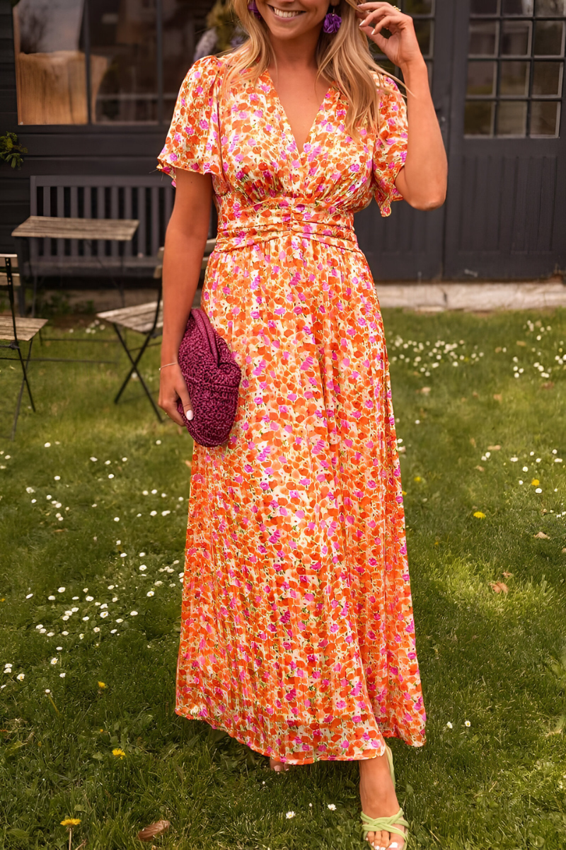 Éloria™ V-hals maxi-jurk