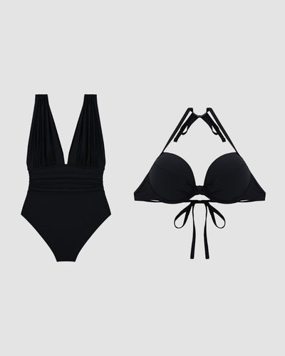 Oceana Flair™ – Shaping Swimsuit with Elegant V-Neck