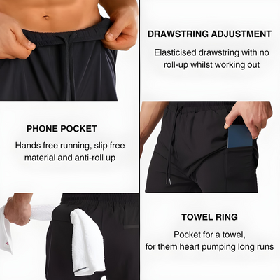 FlexRun Pro 2-in-1 sportshorts | 1+1 gratis