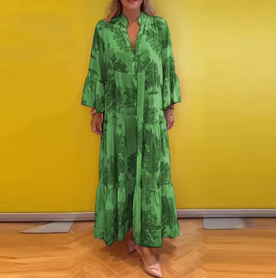 Floravienne™ | Jurk met Bloemenprint en Tijdloze Gratie