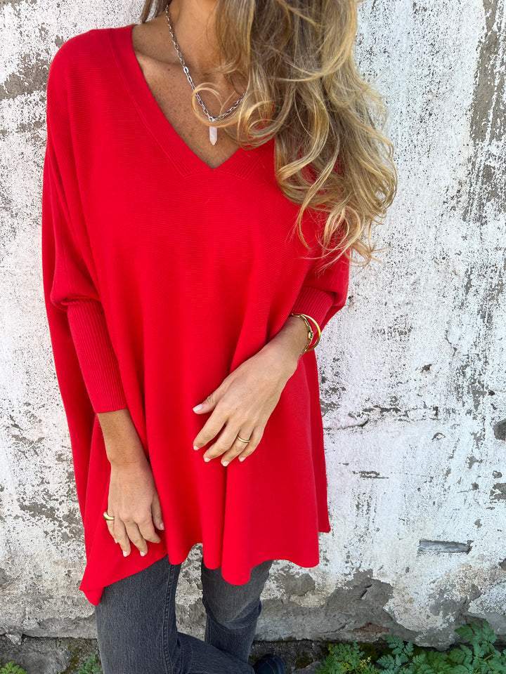 Lunora™ Breeze Knit – De moeiteloze V-hals trui