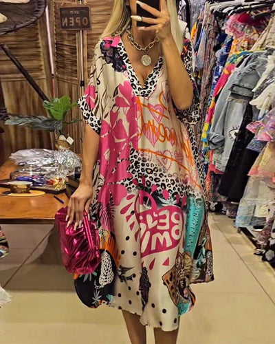 LioraMuse™ WildGrace luipaardjurk