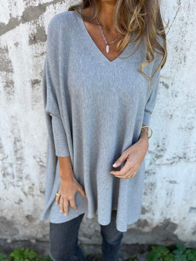 Lunora™ Breeze Knit – De moeiteloze V-hals trui