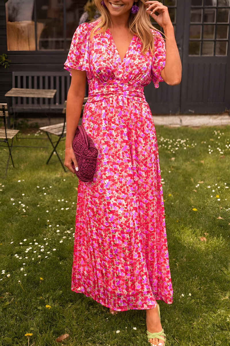 Éloria™ V-hals maxi-jurk