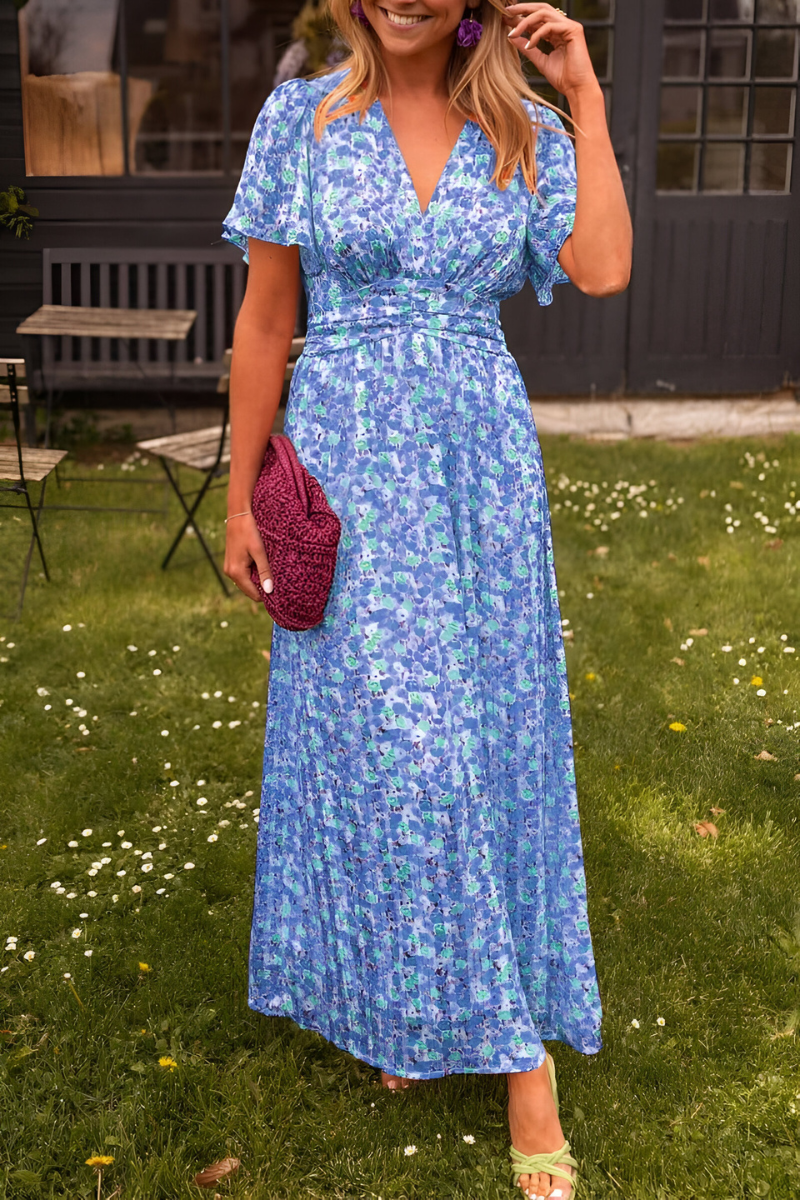 Éloria™ V-hals maxi-jurk