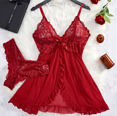 Veloria™ Satijn &amp; Kant Set | 1+1 Gratis