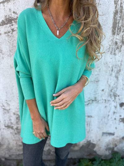 Lunora™ Breeze Knit – De moeiteloze V-hals trui