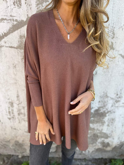 Lunora™ Breeze Knit – De moeiteloze V-hals trui