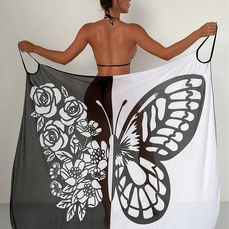 FluturaWrap™ | Elegant Strandjurkje met Vlindereffect