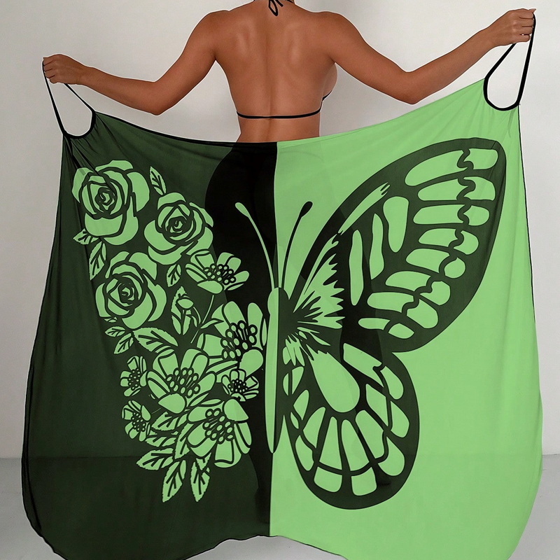FluturaWrap™ | Elegant Strandjurkje met Vlindereffect