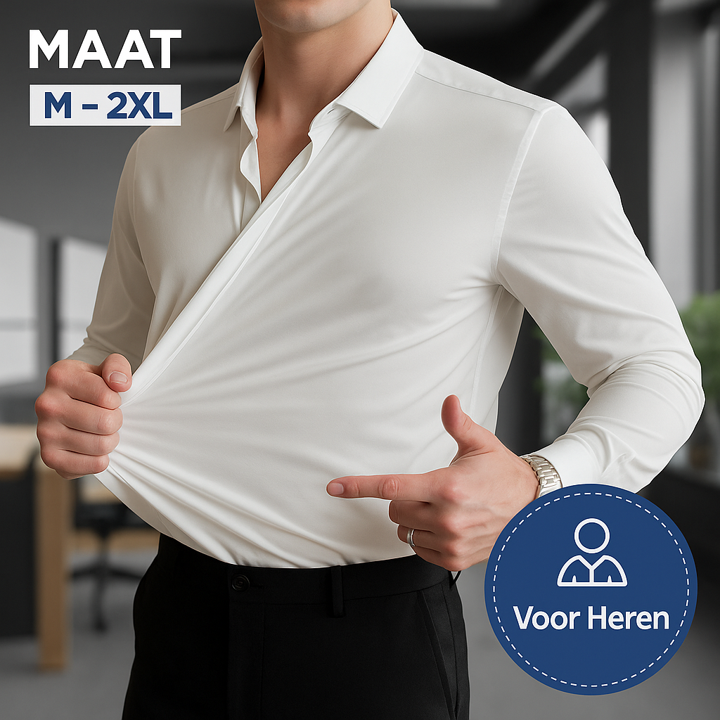 PressFree™ | Kreukvrij stretchoverhemd voor heren